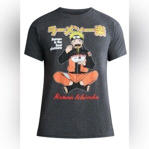 Naruto Men's Graphic Tee with Short Sleeves